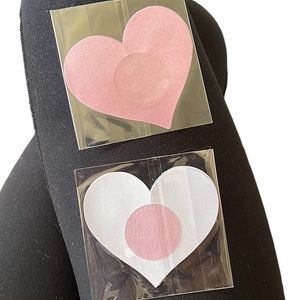 Pink Heart Nipple Covers Pasties (2 sets)